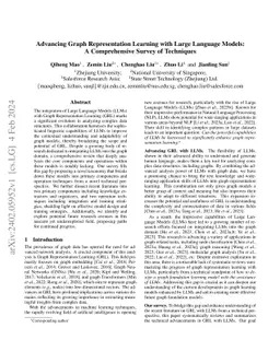 Advancing Graph Representation Learning with Large Language Models: A
  Comprehensive Survey of Techniques