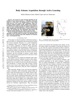 Body Schema Acquisition through Active Learning