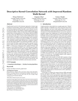 Descriptive Kernel Convolution Network with Improved Random Walk Kernel