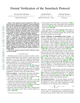Formal Verification of the Sumcheck Protocol