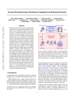 Iterated Denoising Energy Matching for Sampling from Boltzmann Densities