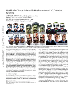 HeadStudio: Text to Animatable Head Avatars with 3D Gaussian Splatting