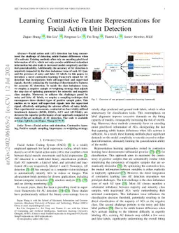 Learning Contrastive Feature Representations for Facial Action Unit
  Detection