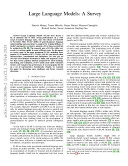 Large Language Models: A Survey