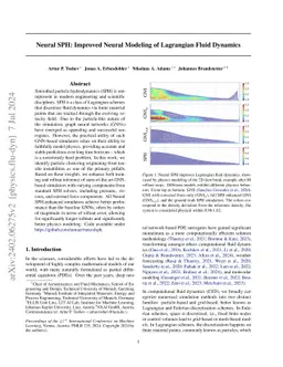 Neural SPH: Improved Neural Modeling of Lagrangian Fluid Dynamics