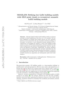 MLS2LoD3: Refining low LoDs building models with MLS point clouds to
  reconstruct semantic LoD3 building models