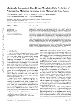 Multimodal Interpretable Data-Driven Models for Early Prediction of
  Antimicrobial Multidrug Resistance Using Multivariate Time-Series