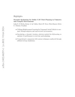 Dynamic Q-planning for Online UAV Path Planning in Unknown and Complex
  Environments