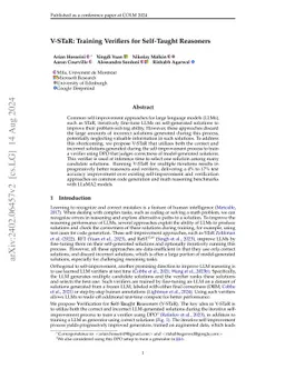 V-STaR: Training Verifiers for Self-Taught Reasoners