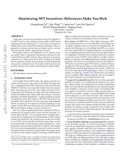 Maximizing NFT Incentives: References Make You Rich