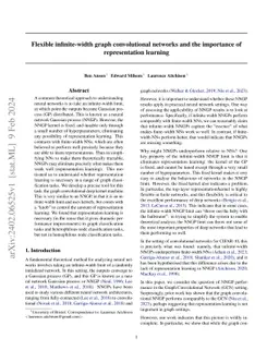 Flexible Infinite-Width Graph Convolutional Neural Networks