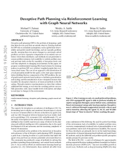 Deceptive Path Planning via Reinforcement Learning with Graph Neural
  Networks