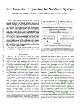 Safe Guaranteed Exploration for Non-linear Systems