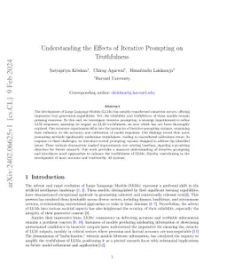 Understanding the Effects of Iterative Prompting on Truthfulness