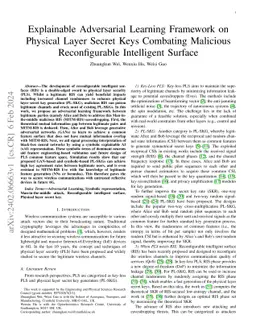 Explainable Adversarial Learning Framework on Physical Layer Secret Keys
  Combating Malicious Reconfigurable Intelligent Surface