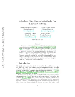 A Scalable Algorithm for Individually Fair K-means Clustering