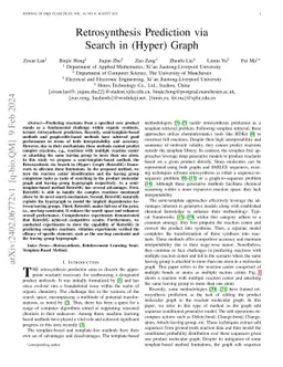 Retrosynthesis Prediction via Search in (Hyper) Graph