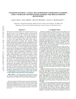 CochCeps-Augment: A Novel Self-Supervised Contrastive Learning Using
  Cochlear Cepstrum-based Masking for Speech Emotion Recognition