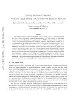 Learning Attributed Graphlets: Predictive Graph Mining by Graphlets with
  Trainable Attribute