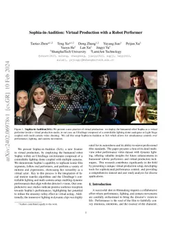 Sophia-in-Audition: Virtual Production with a Robot Performer