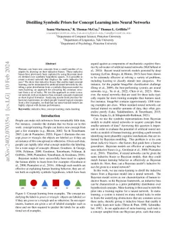 Distilling Symbolic Priors for Concept Learning into Neural Networks