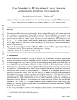 Error Estimation for Physics-informed Neural Networks Approximating Semilinear Wave Equations