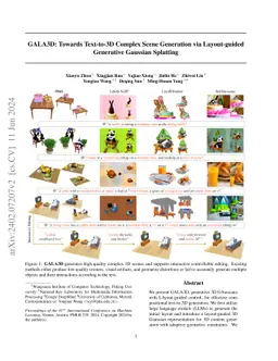 GALA3D: Towards Text-to-3D Complex Scene Generation via Layout-guided
  Generative Gaussian Splatting