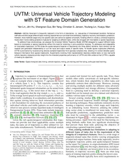 UVTM: Universal Vehicle Trajectory Modeling with ST Feature Domain Generation