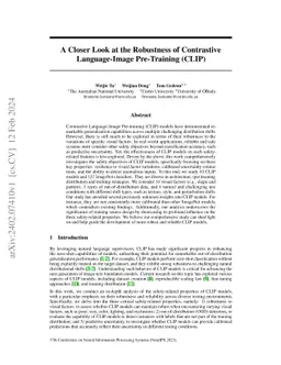 A Closer Look at the Robustness of Contrastive Language-Image
  Pre-Training (CLIP)