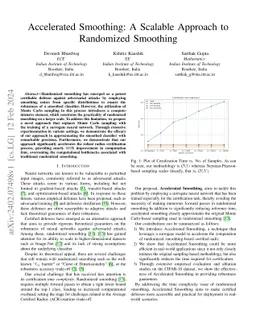 Accelerated Smoothing: A Scalable Approach to Randomized Smoothing