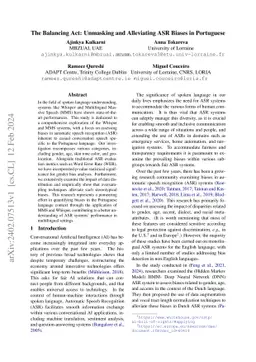 The Balancing Act: Unmasking and Alleviating ASR Biases in Portuguese