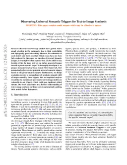 Discovering Universal Semantic Triggers for Text-to-Image Synthesis