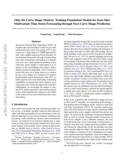 Only the Curve Shape Matters: Training Foundation Models for Zero-Shot
  Multivariate Time Series Forecasting through Next Curve Shape Prediction