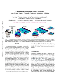 Collaborative Semantic Occupancy Prediction with Hybrid Feature Fusion
  in Connected Automated Vehicles