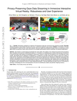 Privacy-Preserving Gaze Data Streaming in Immersive Interactive Virtual
  Reality: Robustness and User Experience