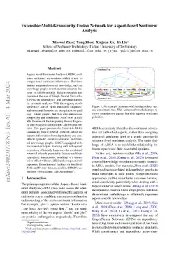 Extensible Multi-Granularity Fusion Network and Transferable Curriculum Learning for Aspect-based Sentiment Analysis