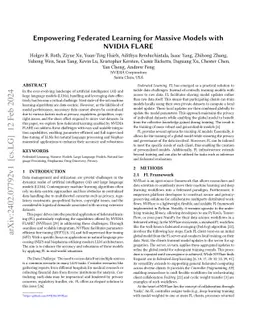 Empowering Federated Learning for Massive Models with NVIDIA FLARE