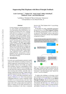 Suppressing Pink Elephants with Direct Principle Feedback