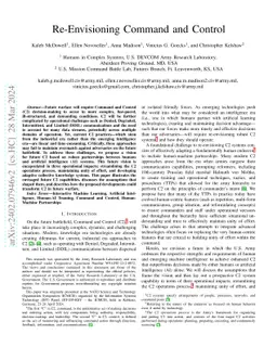 Re-Envisioning Command and Control