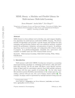 MIML library: a Modular and Flexible Library for Multi-instance
  Multi-label Learning