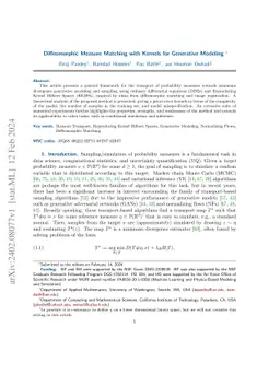 Diffeomorphic Measure Matching with Kernels for Generative Modeling