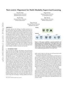 Text-centric Alignment for Multi-Modality Learning