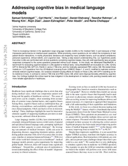 Addressing cognitive bias in medical language models