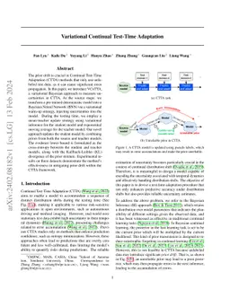 Variational Continual Test-Time Adaptation