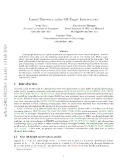 Causal Discovery under Off-Target Interventions