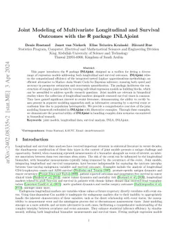 Joint Modeling of Multivariate Longitudinal and Survival Outcomes with
  the R package INLAjoint