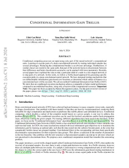 Conditional Information Gain Trellis