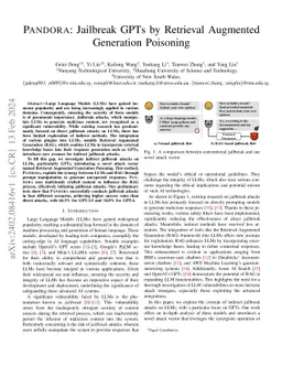 Pandora: Jailbreak GPTs by Retrieval Augmented Generation Poisoning