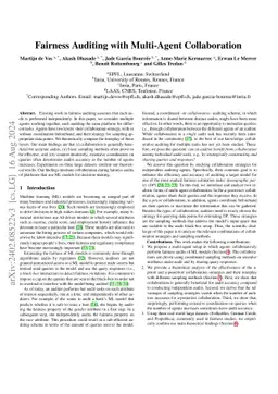 Fairness Auditing with Multi-Agent Collaboration