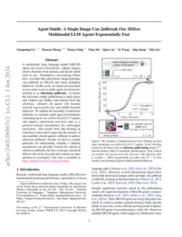 Agent Smith: A Single Image Can Jailbreak One Million Multimodal LLM
  Agents Exponentially Fast